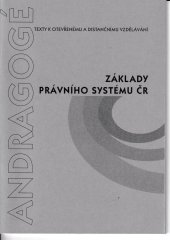 kniha Základy právního systému ČR, Univerzita Palackého 2003