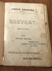 kniha Rozvrat obraz ze života, Zář 1904