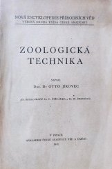 kniha Zoologická technika, Česká akademie věd a umění 1942