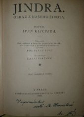 kniha Jindra obraz z našeho života, Alois Neubert 1919