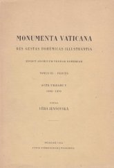 kniha Monumenta Vaticana res gestas Bohemicas illustrantia. Tomus 3, - Indices., SPN 1954