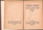 kniha Česká Vídeň román z vídeňského života, Pařík 1911