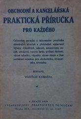 kniha Obchodní a kancelářská praktická příručka pro každého, Vydavatelství Praktická Příručka 1929