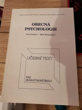 kniha Obecná psychologie pro střední zdravotnické školy, Institut pro další vzdělávání pracovníků ve zdravotnictví 1992