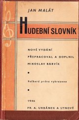 kniha Hudební slovník, Fr. A. Urbánek a synové 1945