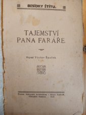 kniha Tajemství pana faráře, Šupka 1919