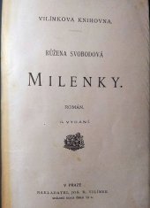 kniha Milenky Rom. o dvou dílech, Česká grafická Unie 1916