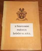 kniha Z historie města Ledče nad Sázavou, MNV 1957