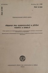 kniha Předpisy pro dimenzování a jištění vodičů a kabelů ČSN 34 1020, ÚNM Praha 1979