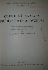 kniha Chemická analysa průmyslového ovzduší, SZdN 1962