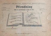 kniha Přírodniny čím se podobají a čím se liší Přehledné poznámky z učiva 4 tříd měšť. školy a nižších škol středních, Dědictví Havlíčkovo 1931