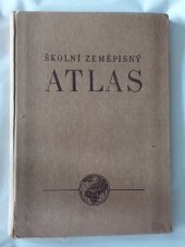 kniha Školský zeměpisný atlas, Ústřední správa geodesie a kartografie 1956