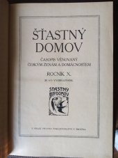 kniha Šťastný domov  časopis věnovaný českým ženám a domácnostem, r. 1913 ročník X., Nakladatelství F. Šimáčka 1913