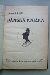 kniha Pánská knížka, J. Bř. Hůrka 1922