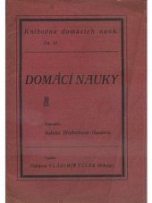 kniha Domácí nauky pro 3. až 5. postupný ročník národních škol, Vladimír Tuček 1939