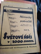 kniha Německy pro pokročilé Sešit 1. až 12., Alois Neubert 1934