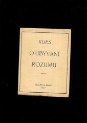 kniha Oslabení lidského rozumu, [Marta Florianová] 1927