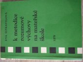 kniha K metodice rozumové výchovy na mateřské škole, SPN 1966