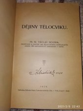 kniha Dějiny tělocviku, Ústřední rada Československého Orla 1929