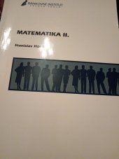 kniha Matematika II., Bankovní institut vysoká škola 2006