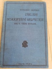 kniha Základy deskriptivní geometrie. Díl I, pro V. tř. reálných gymnasií (podle osnovy z roku 1908), Nákladem Jednoty českých matematiků a fysiků 1920