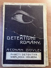 kniha Z pamětí detektiva Sherlocka Holmesa. Č.10, - Řecký tlumočník, Jos. R. Vilímek 1906