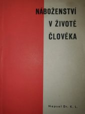 kniha Náboženství v životě člověka, s.n. 1938