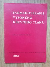 kniha Farmakoterapie vysokého krevního tlaku, Spofa 1967