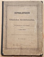 kniha Cephalopoden der böhmischen Kreideformation, A. Fritsch 1872