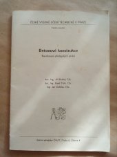 kniha Betonové konstrukce navrhování předpjatých prvků : určeno pro stud. fak. stavební, ČVUT 1991