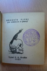 kniha Sbornjk pjsnj pro mládence a panny, Hruška 1925