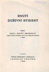 kniha Hnutí duševní hygieny, Jaroslav Tožička 1936