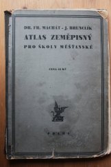 kniha Atlas zeměpisný pro školy měšťanské, Neubert a synové 1930