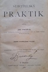 kniha Stavitelský praktik, J. Pacold 1887