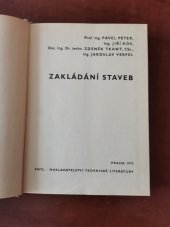 kniha Zakládání staveb, SNTL 1973