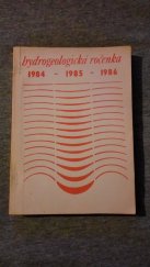 kniha Hydrogeologická ročenka  1984 - 1985 - 1986, Český geologický úřad 1988