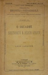 kniha O skladbě souzvukův a jejich spojův, Fr. A. Urbánek 1897