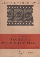 kniha Technika zvukového filmu, Jednota českých matematiků a fysiků 1940