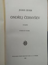 kniha Ondřej Černyšev román, Česká grafická Unie 1930