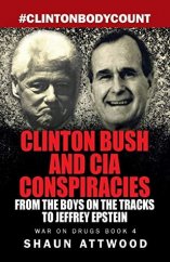 kniha Clinton Bush and CIA conspiracies From the boys on tracks to Jeffrey Epstein, Gadfly press 2019