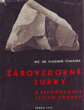 kniha Žárovzdorné lupky a technologie jejich úpravy, Sdružení kamenouhelných dolů 1959