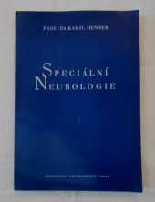 kniha Speciální neurologie pro mediky a lékaře, Zdravotnické nakladatelství 1950