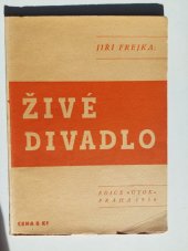 kniha Živé divadlo sešit poznámek, E. Pleskotová 1936