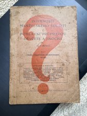 kniha Intimnost manželského soužití s pohlavní průpravou děvčete a jinocha, Rudolf Fiala 1929