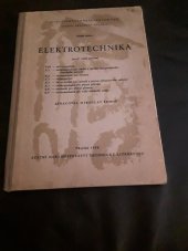 kniha Elektrotechnika pro 2. ročník povolání VI/9, X/1, 2, 3, 4, 7, 8, 9, SNTL 1958