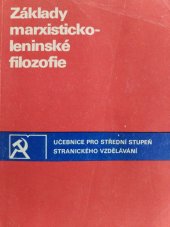 kniha Základy marxisticko-leninské filozofie, Svoboda 1980