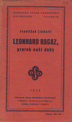 kniha Leonhard Ragaz, prorok naší doby, Svaz národního osvobození 1935