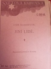 kniha Jiní lidé, J. Otto 1919