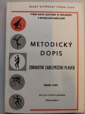 kniha Metodický dopis   zdravotní zabezpečení plaveb, Sportpropagmetodické oddělení ČÚV ČSTV 1980