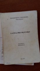 kniha Latina pro právníky, Masarykova univerzita 1999